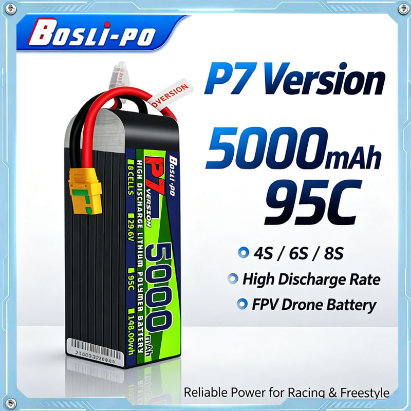 Drone Battery 4S - Boslipo P7 Versione 5000mAh 95C Batteria