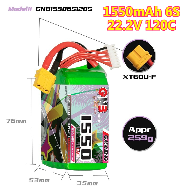 Batteria LiPo 1550mAh 120C 4S  - Drone Battery 4S recensione e prezzo